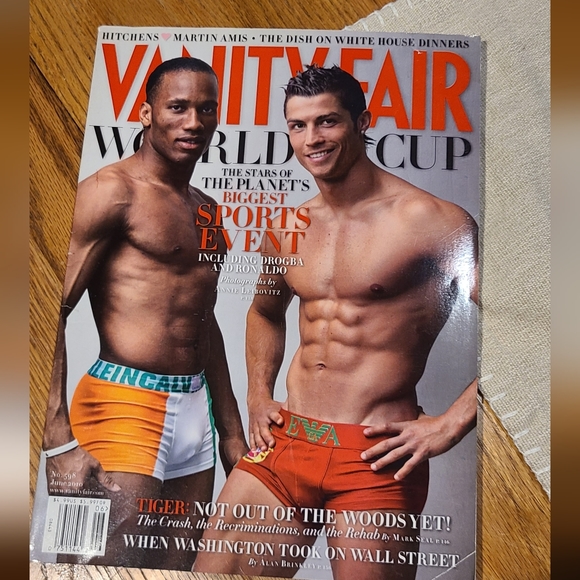 Vanity Fair Magazine Cristiano Ronaldo & Didier Drogba - Picture 1 of 3